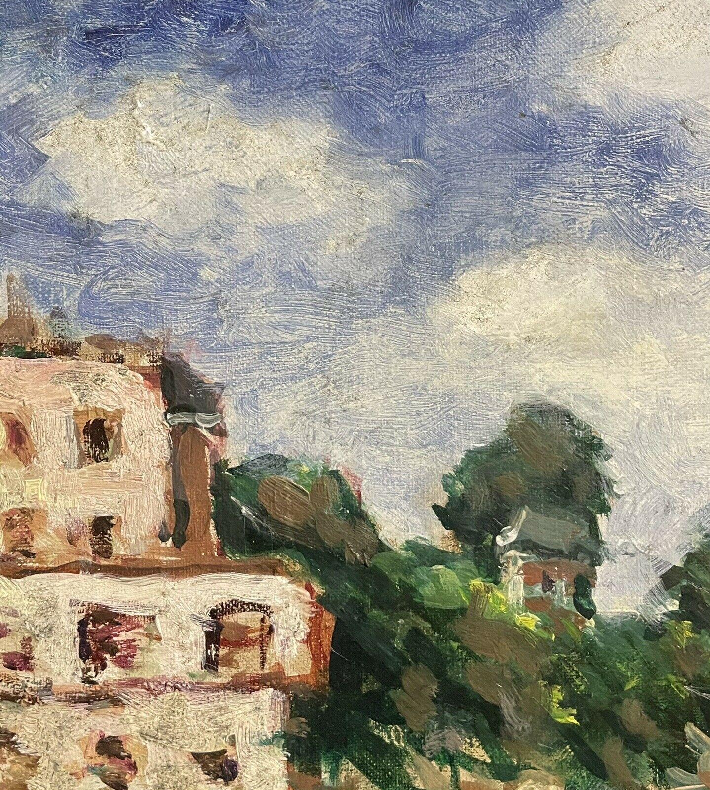 Maurice Mazeilie Impressionniste français, Huile signée, Côte bretonne - Beige Landscape Painting par Unknown