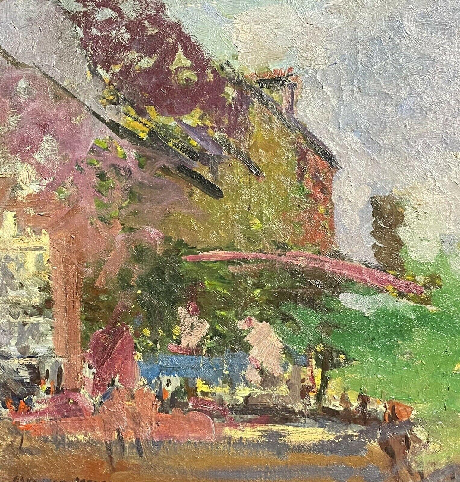 Maurice Mazeilie, Impressionniste français Huile signée, Paysage Green - Marron Landscape Painting par Unknown