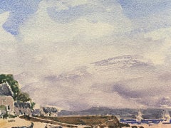Maurice Mazeilie, French Impressionist Watercolour, Beach Landscape