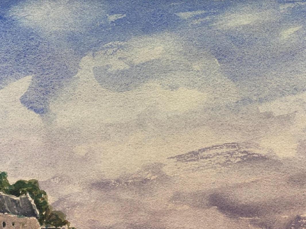 Maurice Mazeilie, French Impressionist Watercolour, Beach Landscape For Sale 1