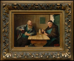 Max Kuglmayr (1863-1930) - Framed 1907 Oil, A Game of Cards