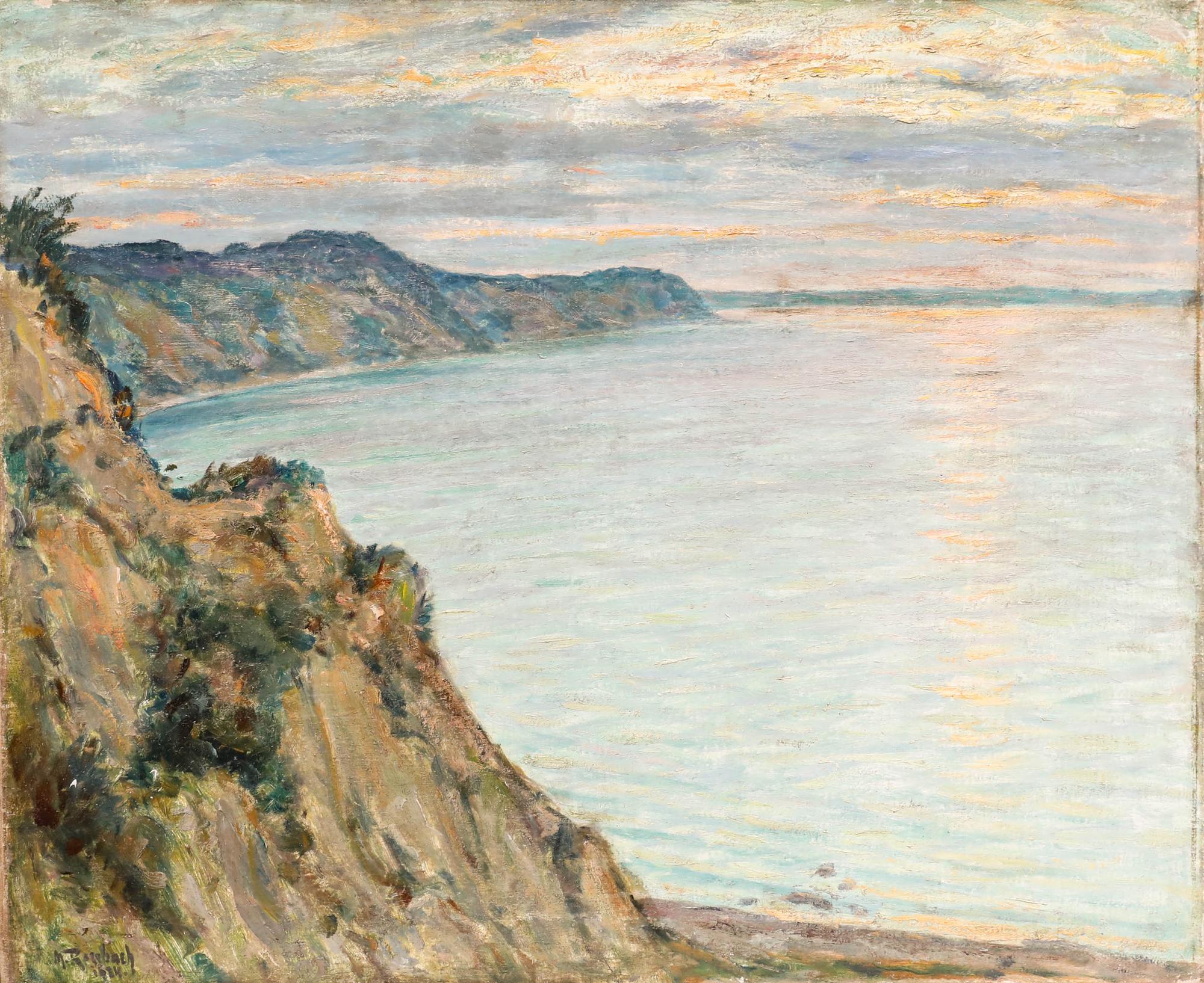 Max Rossbach (1871-1947) - 1934 Öl, Blick von den Klippen – Painting von Unknown