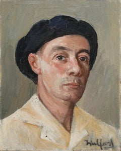Max Wulfart (1876-1955) - Mid 20th Century Oil, Portrait of a Basque Man