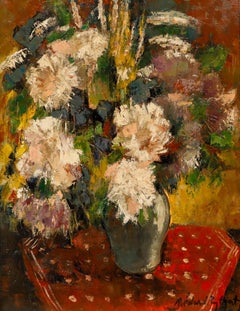 Médard Tytgat (1871-1948) - 1987 Huile, une floraison vibrante