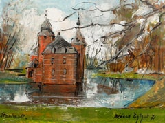 Medard Tytgat (1916-1997) - 1971 Oil, Kasteel Steenhout, Belgium