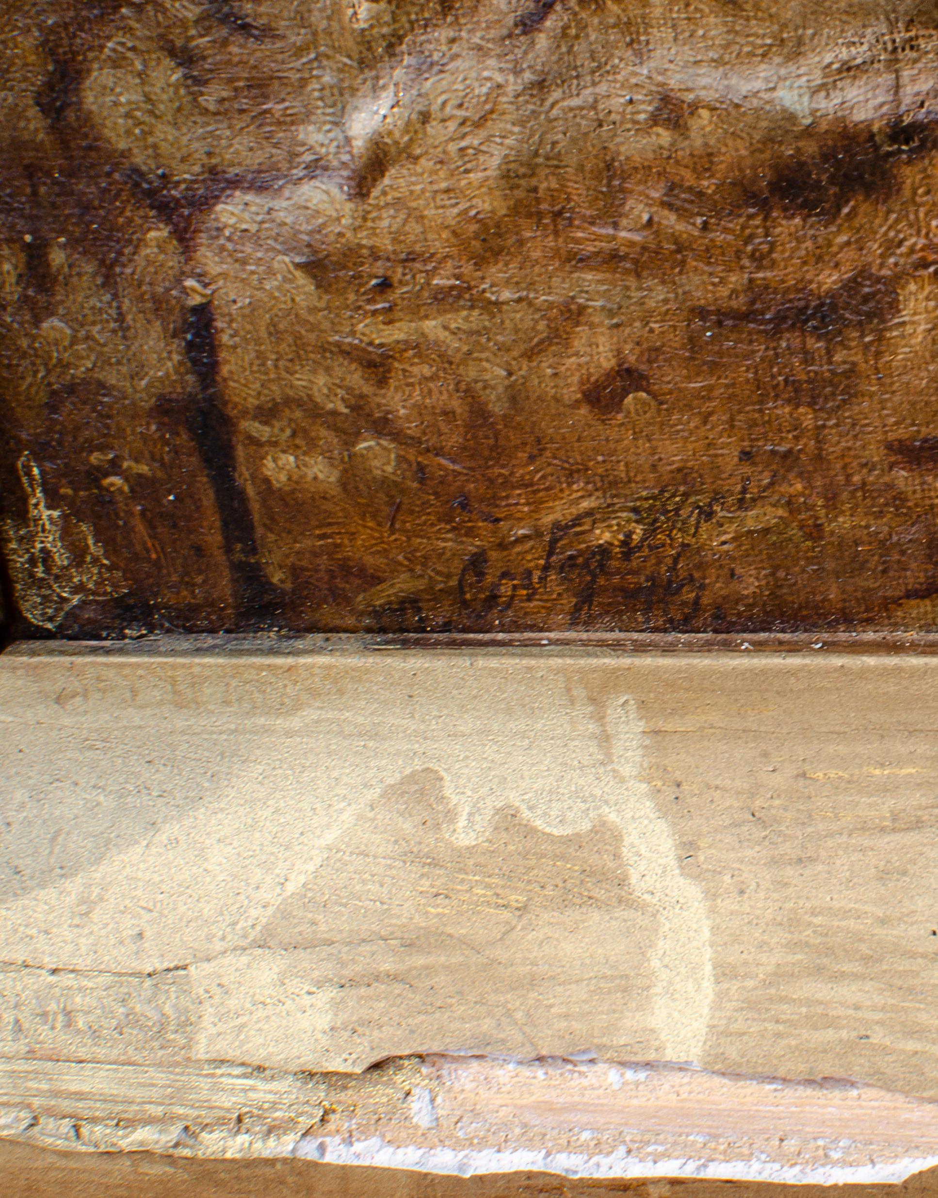 Artistics mystérieux, probablement français
Sans titre, c.I.C. 1876
Huile sur toile
18 1/2 x 11 1/4 in.
Encadré : 22 x 14 3/4 x 1 in.
Signé et daté en bas à droite

