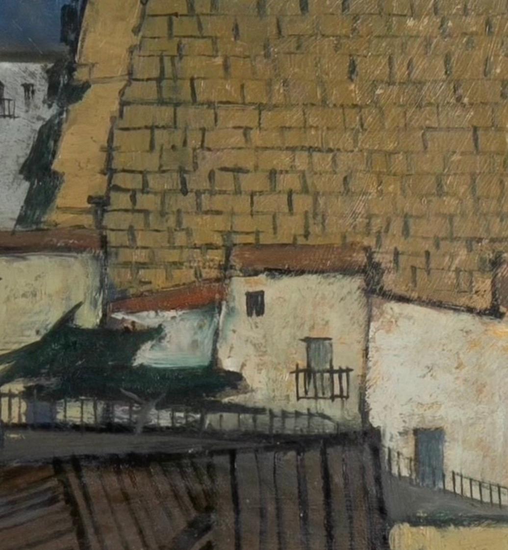 Mediterraner Blick über die Dächer, Öl auf Karton, Gemälde von John Copnall, 1954

Zusätzliche Informationen:
Medium: Öl auf Karton
53 x 70 cm
20 7/8 x 27 1/2 in
Unterzeichnet und datiert

John Bainbridge Copnall war ein abstrakter Expressionist des