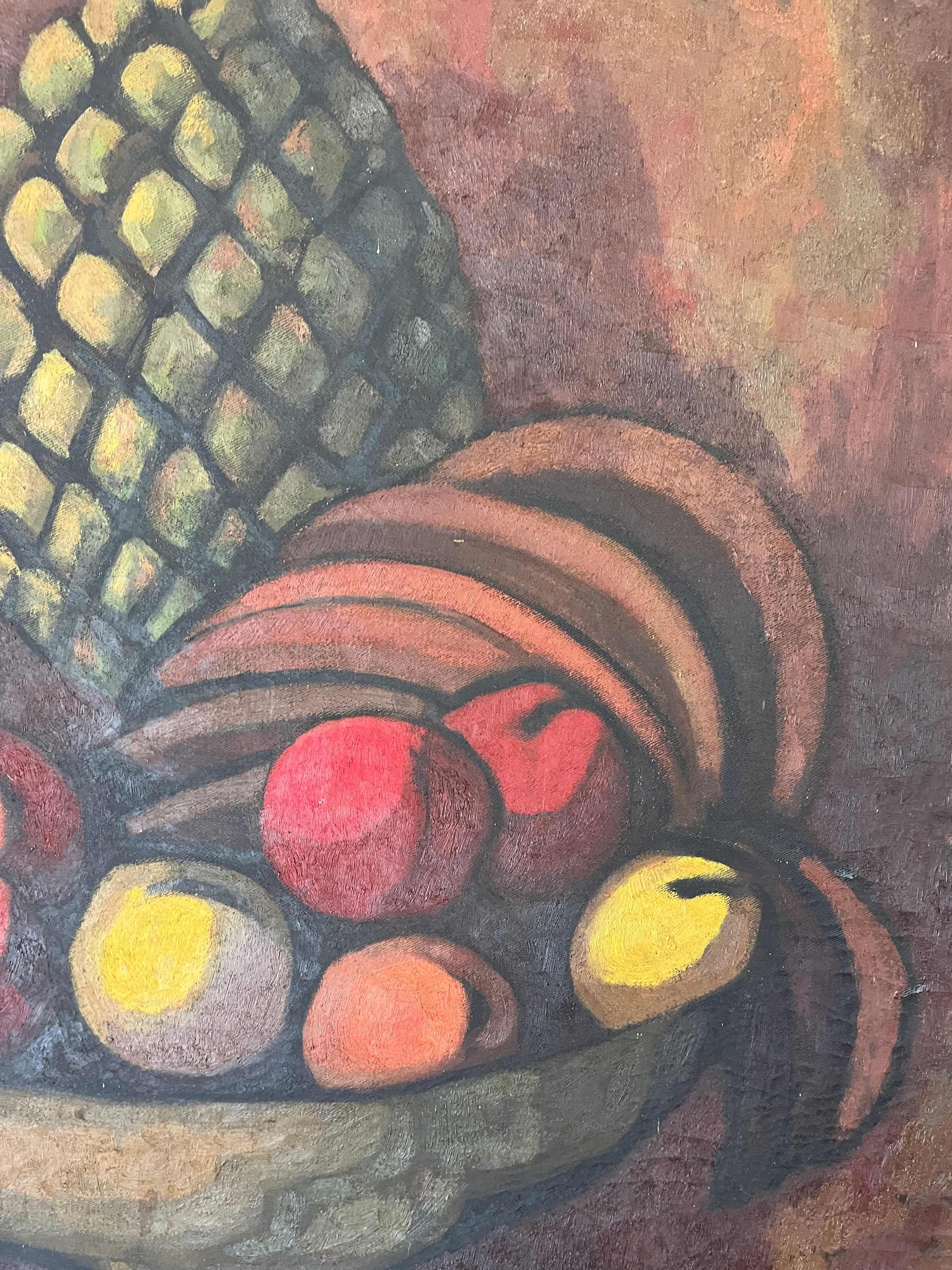 Mexikanische Modernist Stillleben Ölgemälde Mitte 20. Jahrhundert Museum Label im Angebot 1