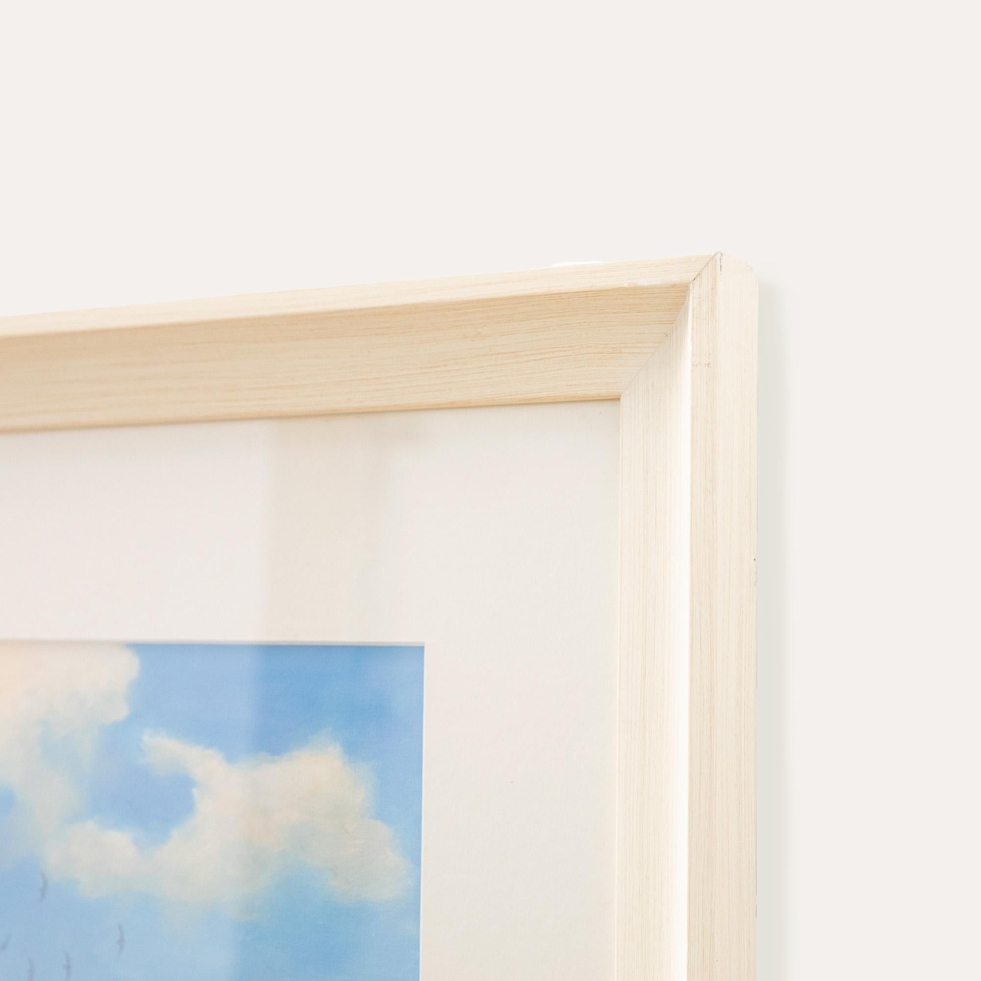 Michael Benington - Framed Contemporary Oil, High Noon-Flamingos For Sale 2