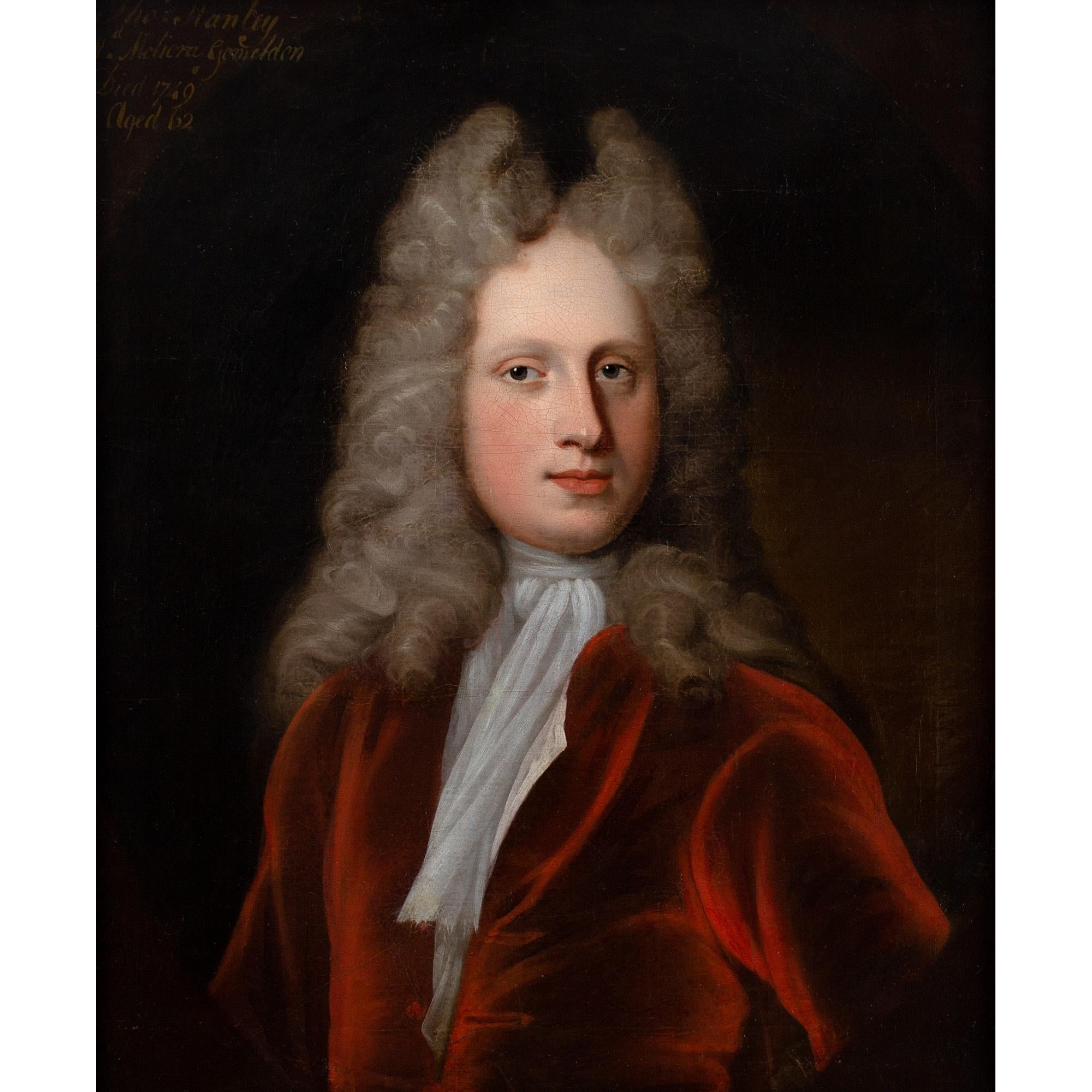 Michael Dahl (Circle), Portrait Of Thomas Stanley - Painting by Unknown