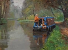 Michael Richardson - Framed Contemporary Oil, Sea Otter 'Christina IV'