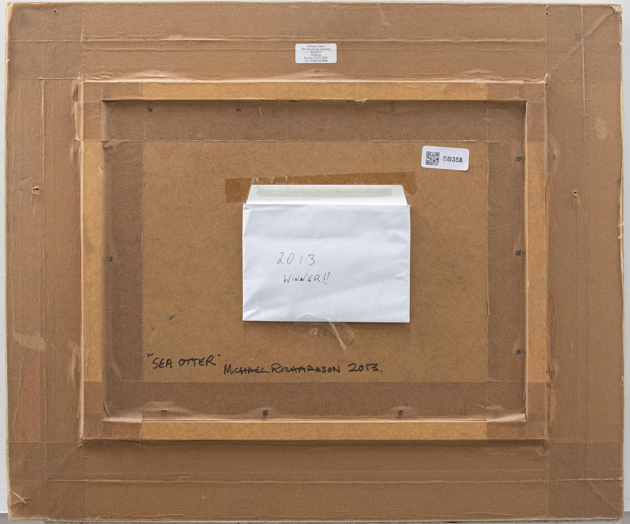 Michael Richardson - Framed Contemporary Oil, Sea Otter 'Christina IV' For Sale 2