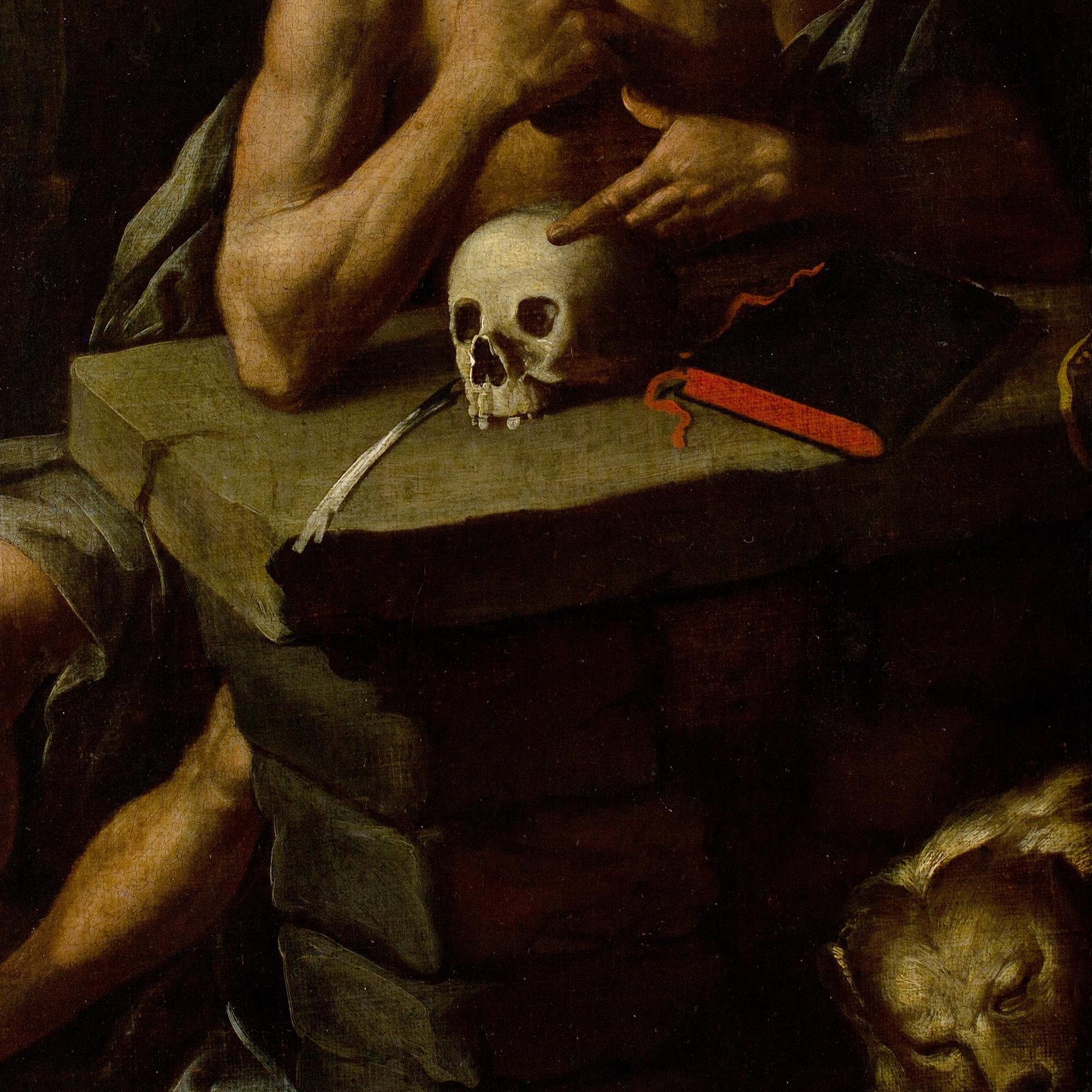 Neapolitanische Schule aus der Mitte des 17. Jahrhunderts, Heiliger Jerome im Penitence 1