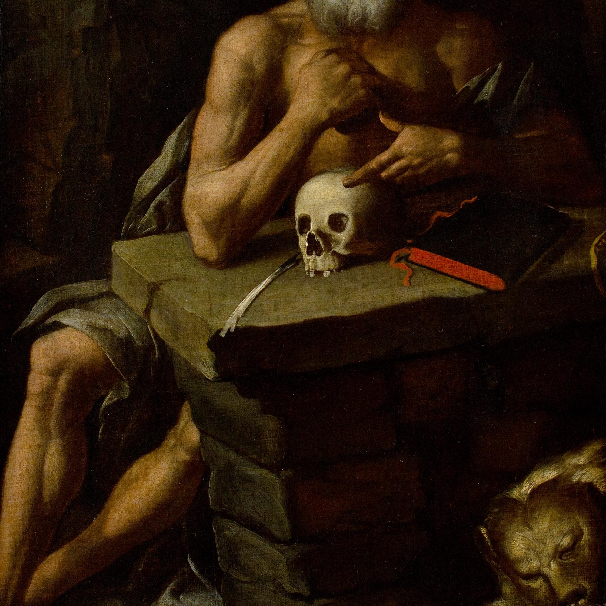 Neapolitanische Schule aus der Mitte des 17. Jahrhunderts, Heiliger Jerome im Penitence 3