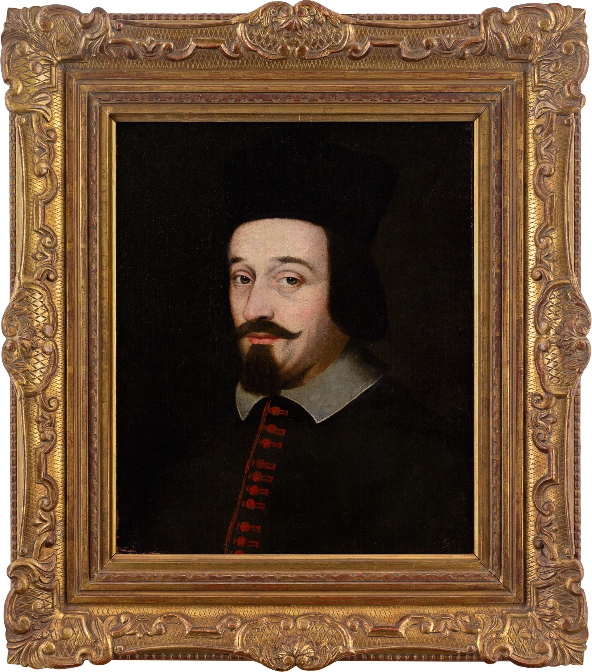 Ölgemälde der Spanish School aus der Mitte des 17. Jahrhunderts, Porträt eines Theologen