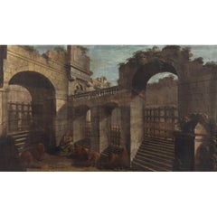 Mid-18th-Century Central Italian School, Architectural Capriccio