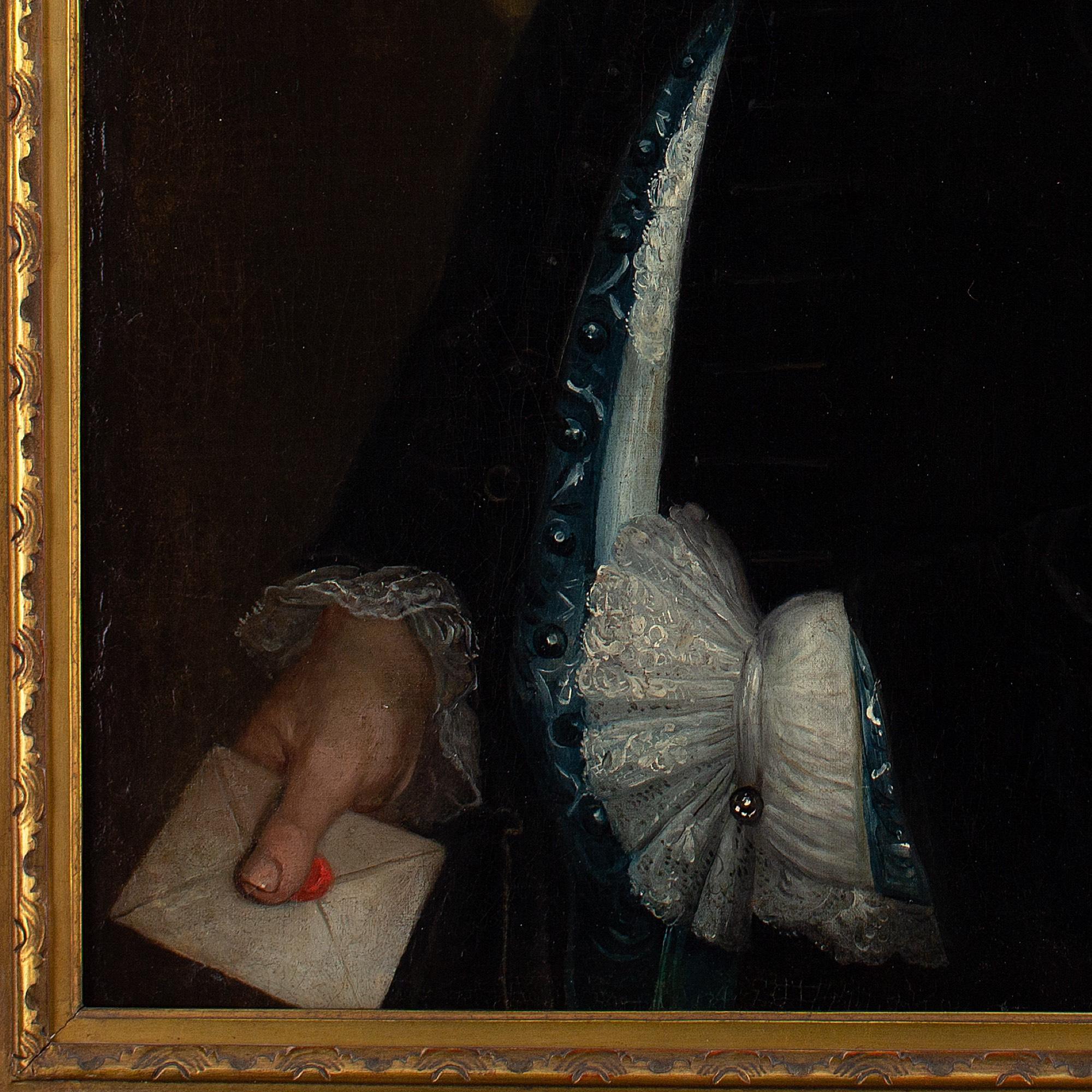 Mid-18th-Century French School, Portrait Of A Gentleman With A Sealed Missive 2