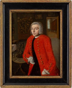 Mitte des 18. Jahrhunderts Französisch Schule Porträt des englischen Naturforscher Henry Baker