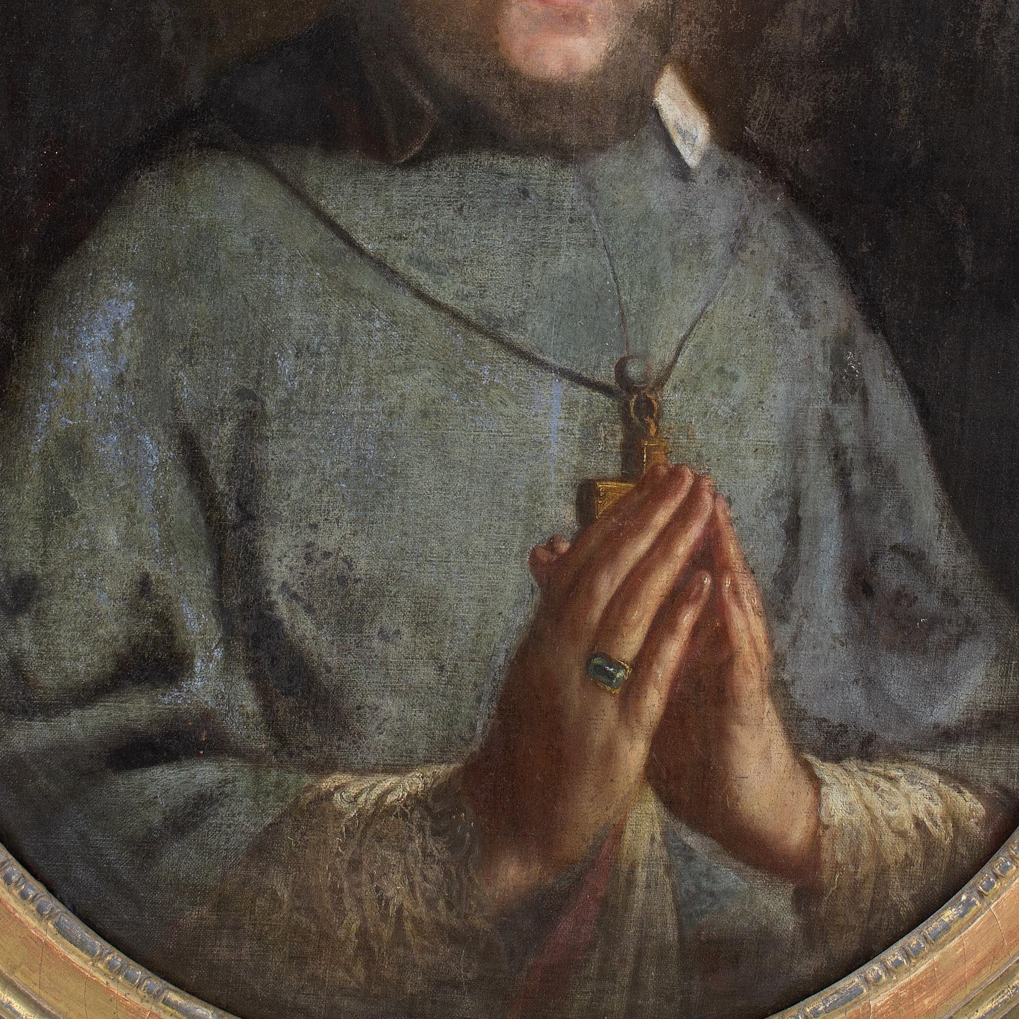 Mid-18th-Century Italian School, Portrait Of Saint Francis De Sales 3