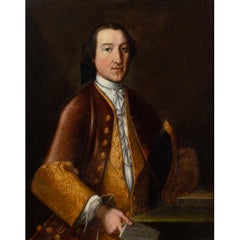 Scuola toscana della metà del XVIII secolo, Ritratto di gentiluomo con una lettera in mano