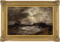 Mid-19th-Century British School, Coastal Nocturne With Pier Mid-19th-Century British School, Coastal Nocturne With Pier