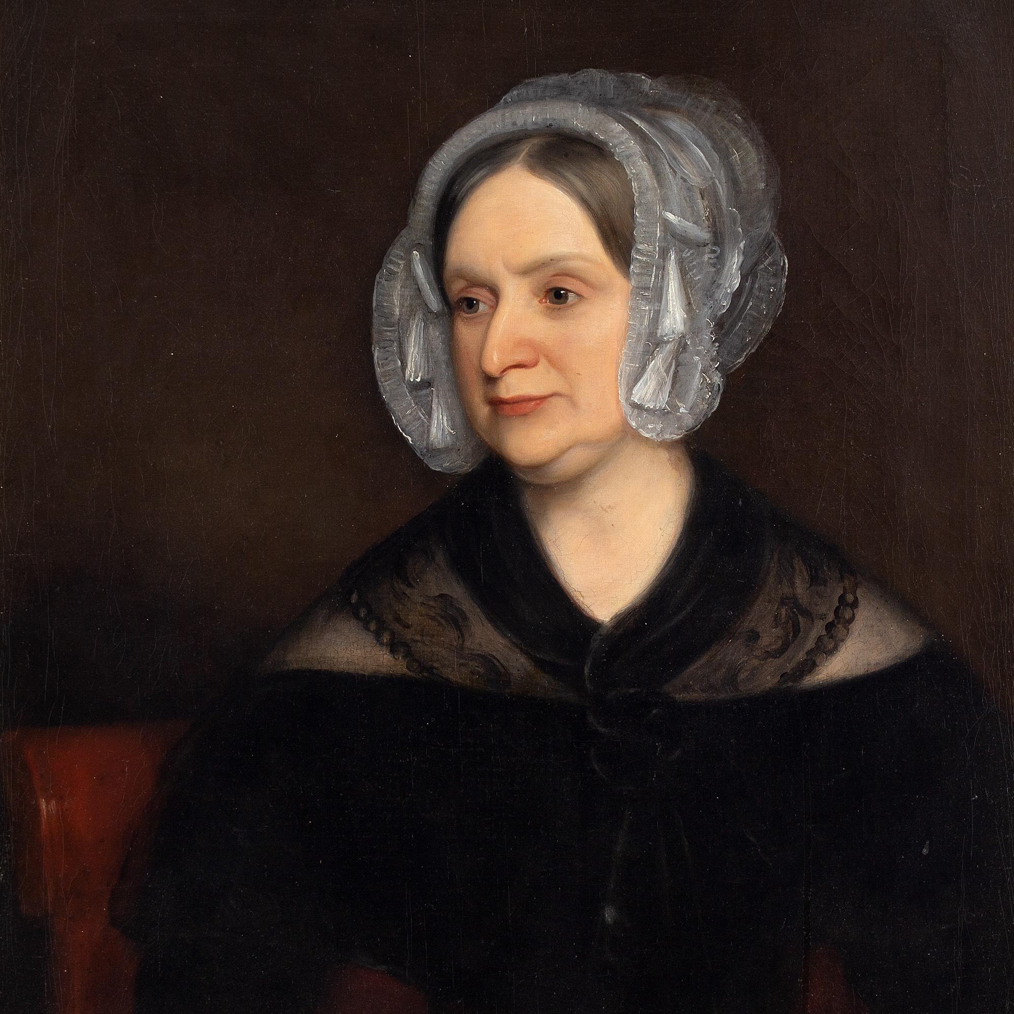 Mid-19th-Century English School Portrait Of A Lady, Oil Painting 1