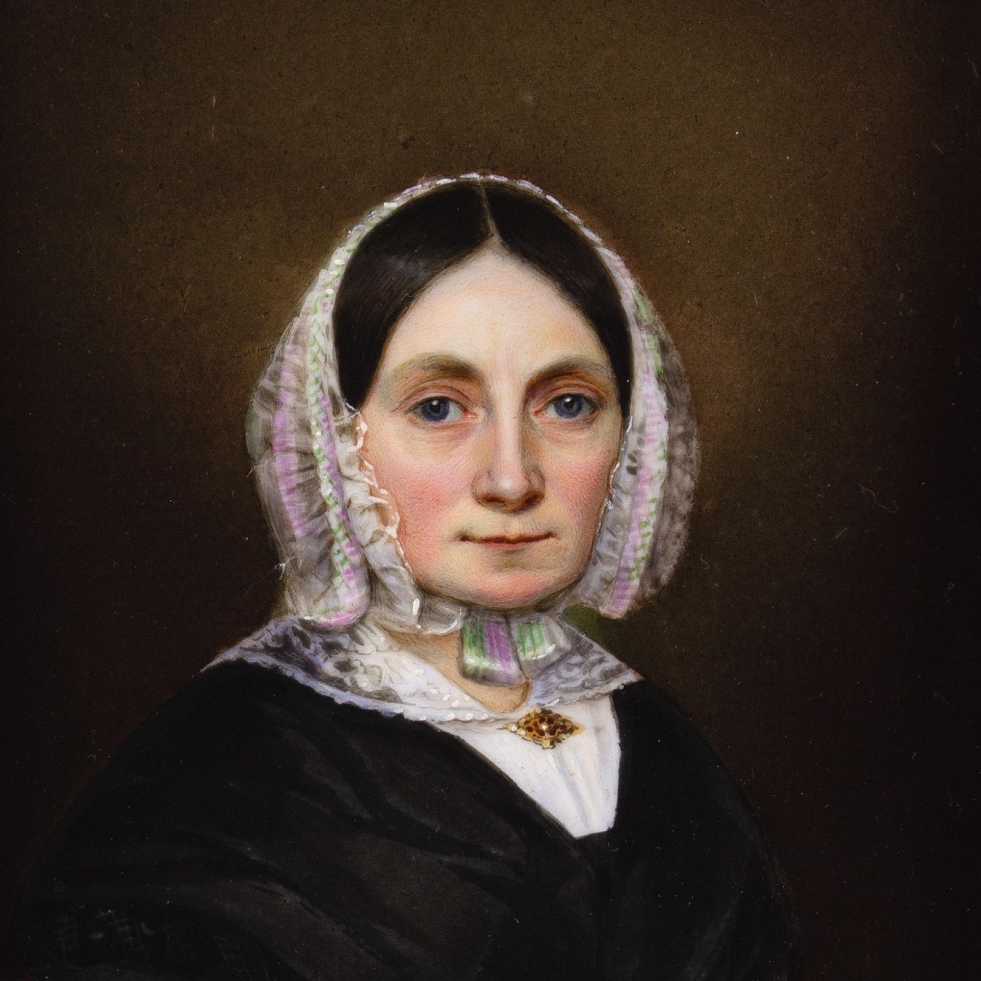 Mid-19th-Century German School, Portrait Of A Woman For Sale 3