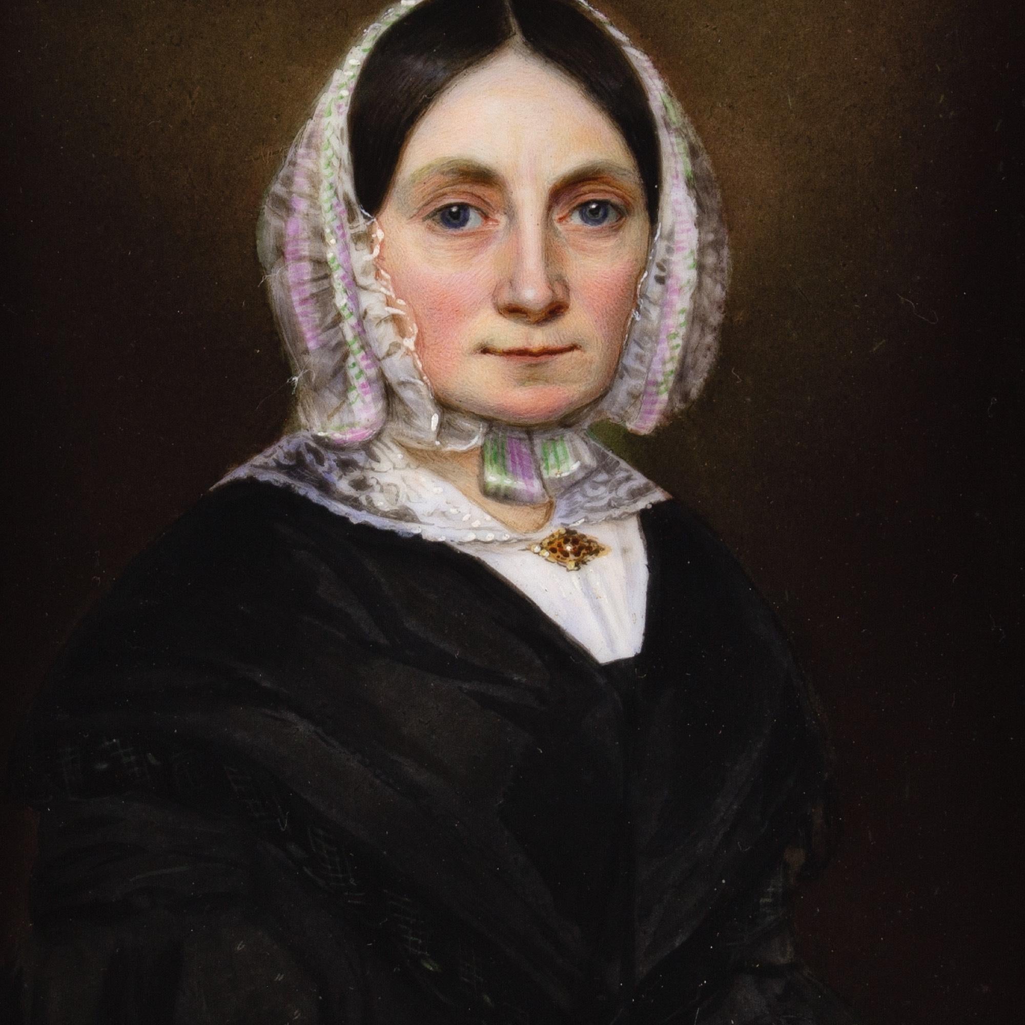 Mid-19th-Century German School, Portrait Of A Woman For Sale 4
