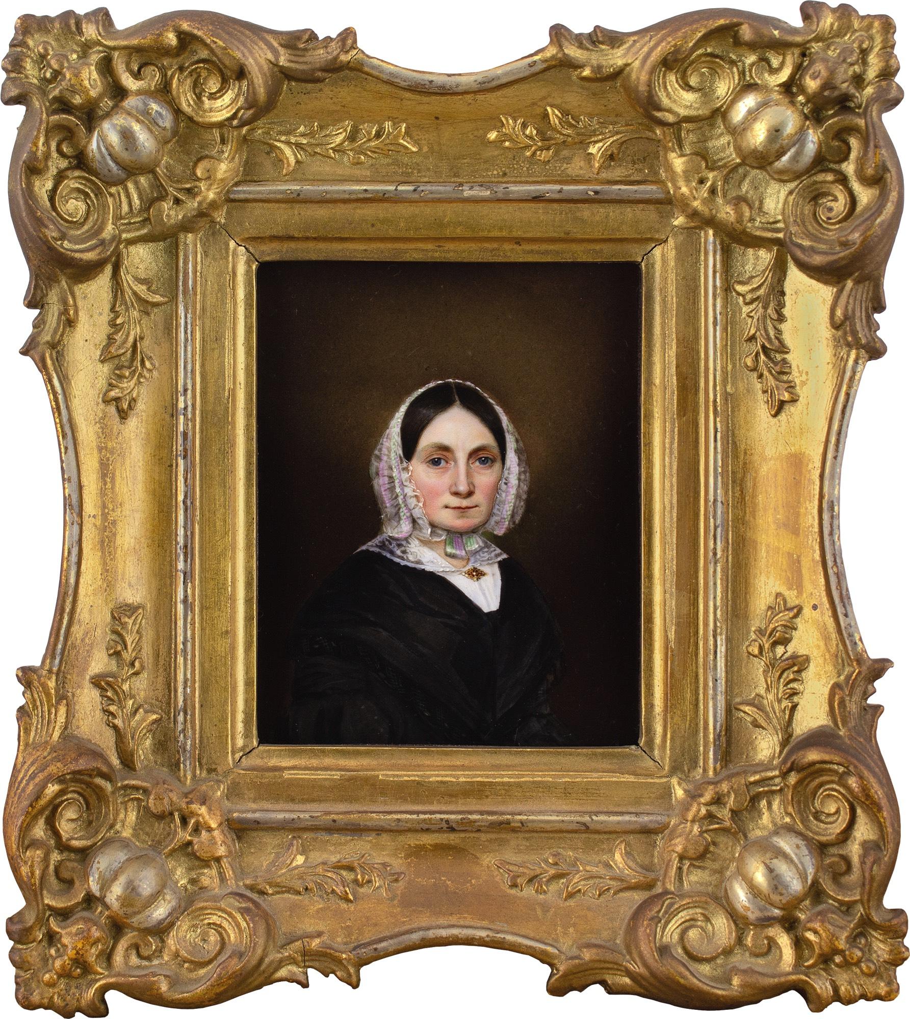 École allemande du milieu du XIXe siècle, portrait de femme