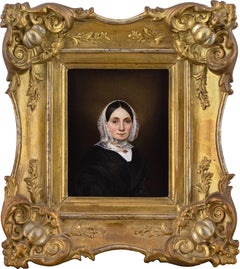 École allemande du milieu du XIXe siècle, portrait de femme