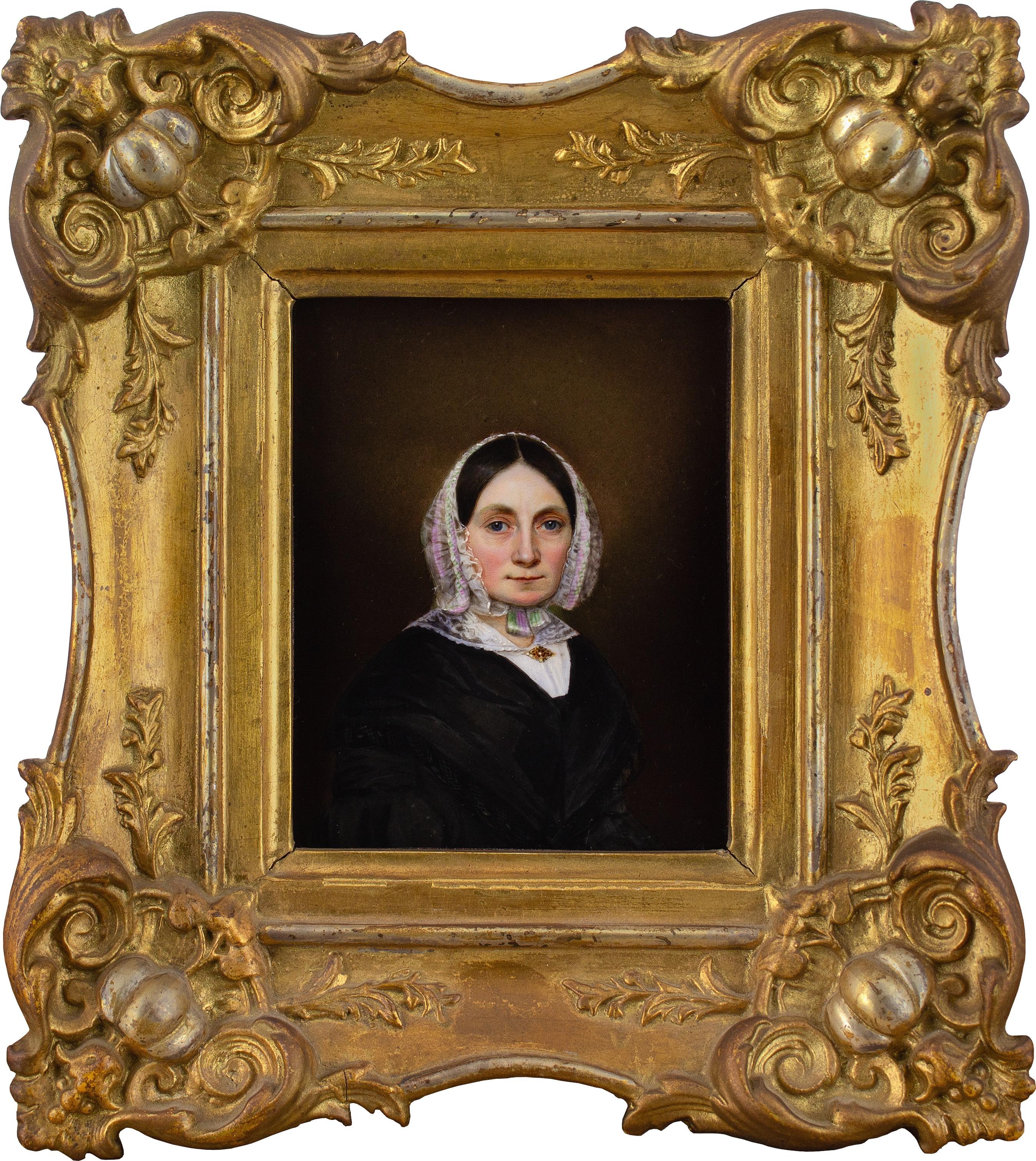 École allemande du milieu du XIXe siècle, portrait de femme