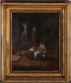 Vintage Mid 19th Century Oil - A Bedtime Story