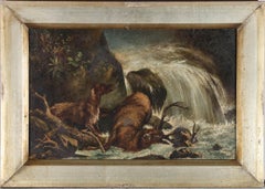 Mid 19th Century Oil - A Grizzly End