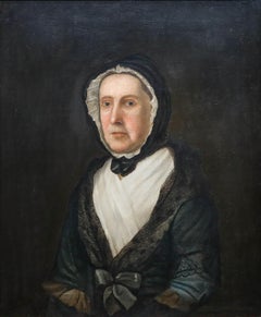 Mid 19th Century Oil - Lady in Mourning