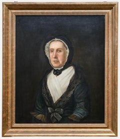 Mid 19th Century Oil - Lady in Mourning
