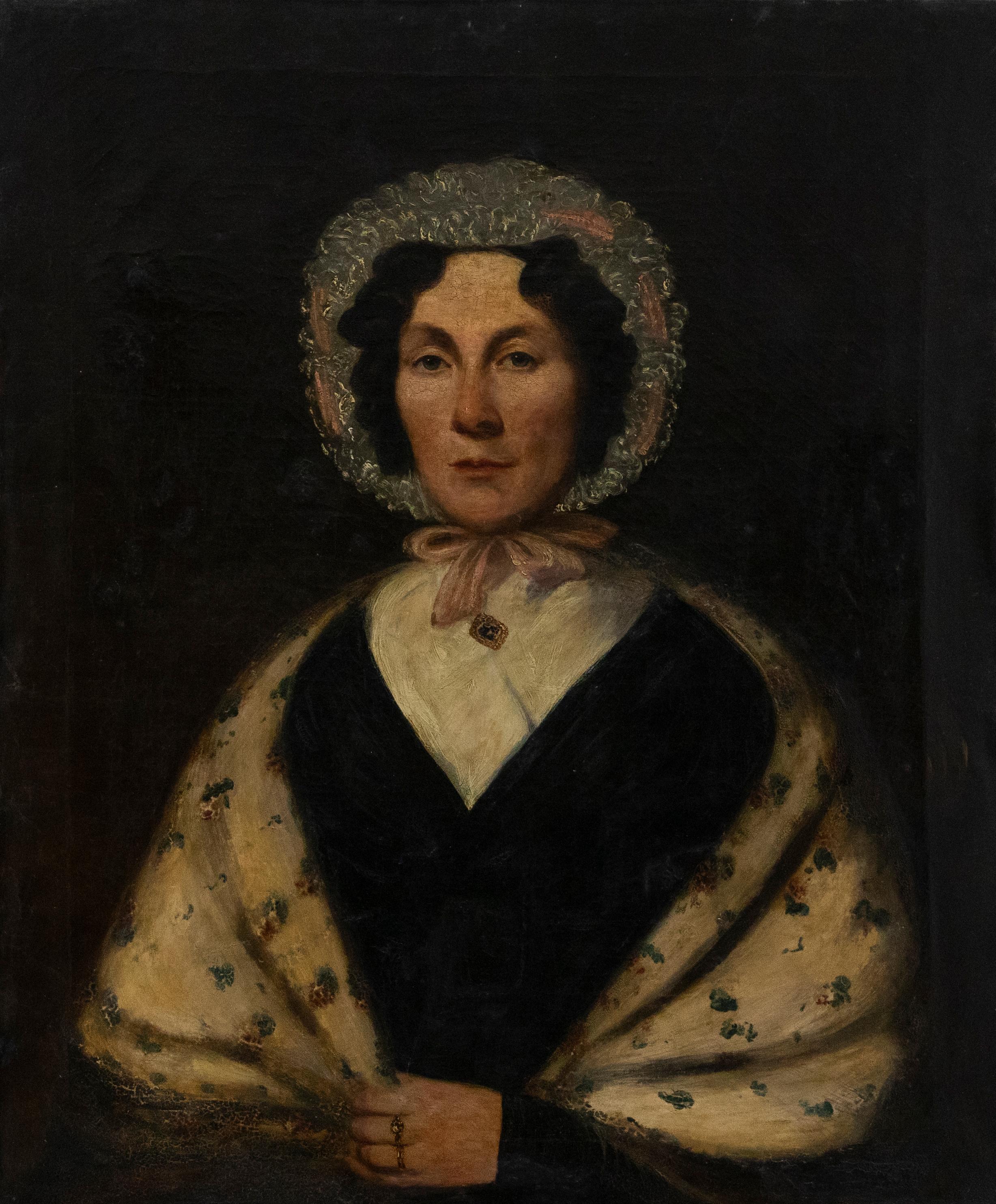 Mid 19th Century Oil - Lady of the House - Painting by Unknown