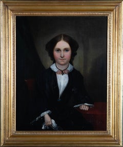 Mid 19th Century Oil - Portrait of a Victorian Lady