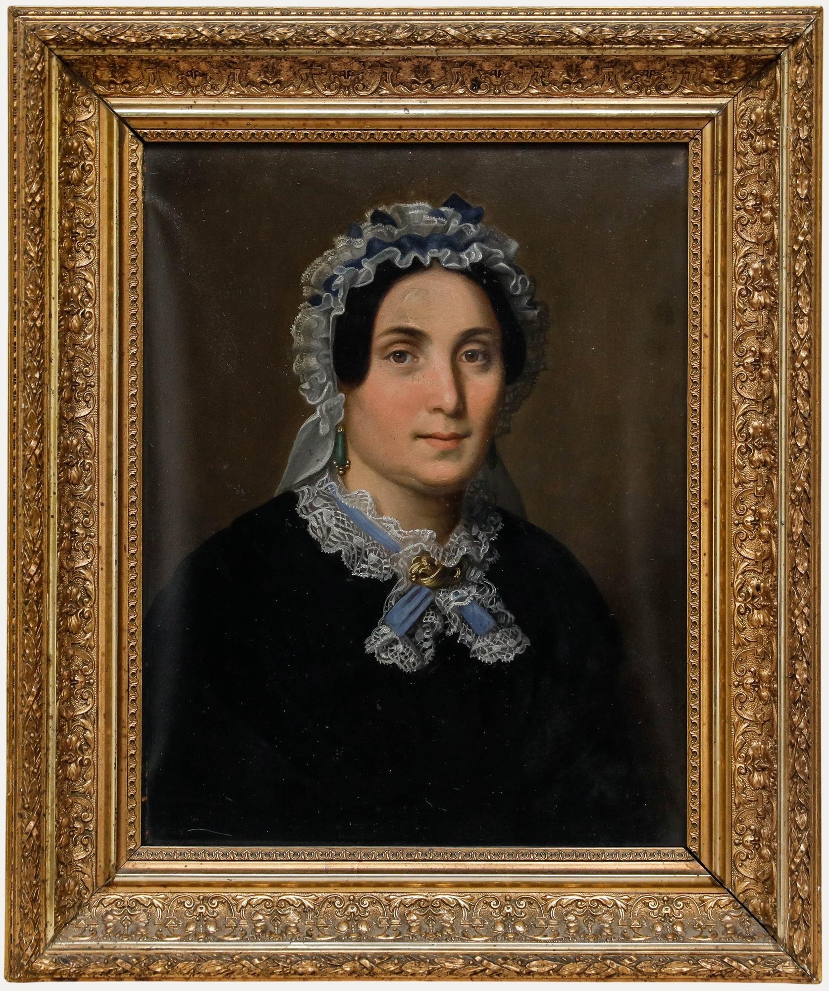 Mid 19th Century Oil - Portrait of Gretchen Heithecker