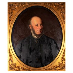 Mid 19th Century Oil - Portrait of James Addy