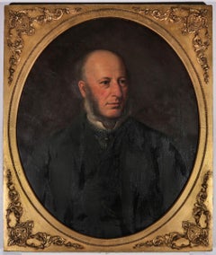 Antique Mid 19th Century Oil - Portrait of James Addy