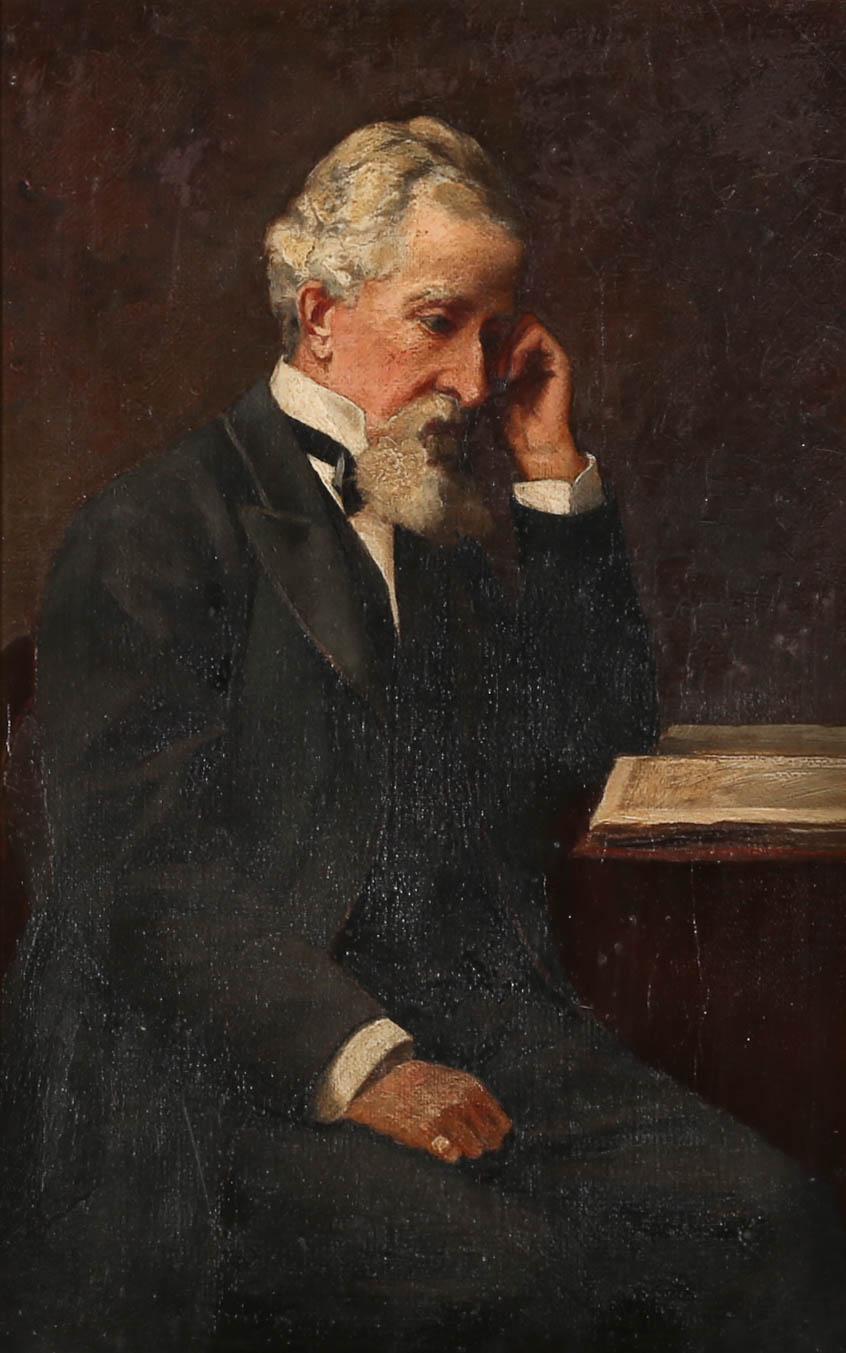 Mid 19th Century Oil - Portrait of William Stevens 1