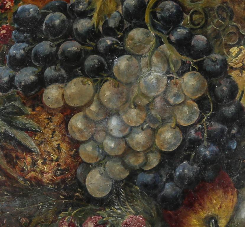 Mid 19th Century Oil - Still Life of Various Fruits - Painting by Unknown