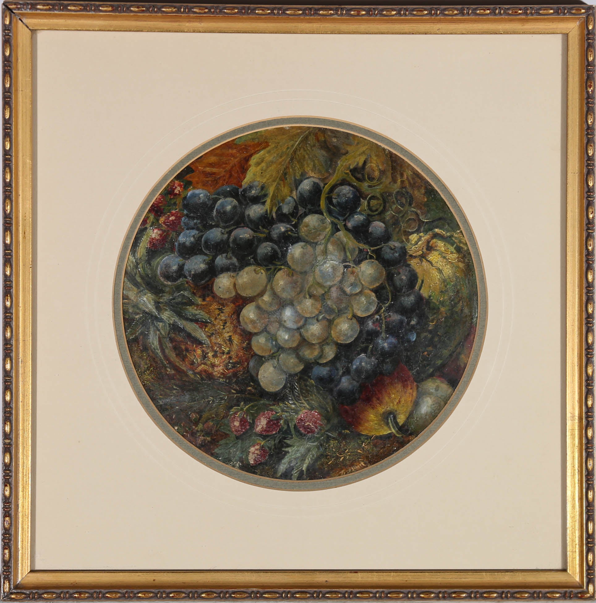 Unknown Still-Life Painting - Mid 19th Century Oil - Still Life of Various Fruits