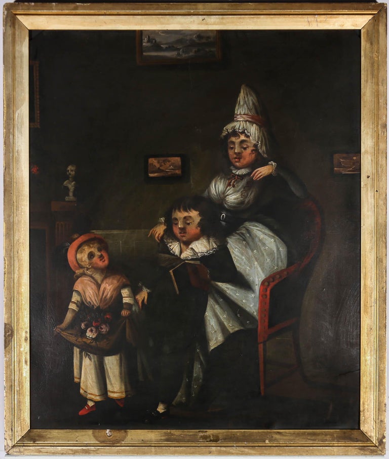Unknown - Mid 19th Century Oil - The Eloquent Young Man For Sale at 1stDibs