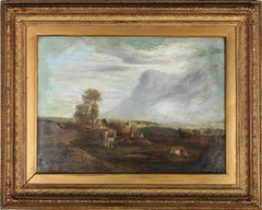 Antique Mid 19th Century Oil - The Hay Makers