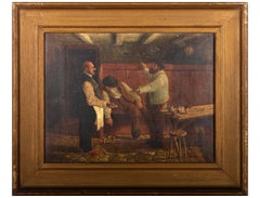 Antique Mid 19th Century Oil - The Liability