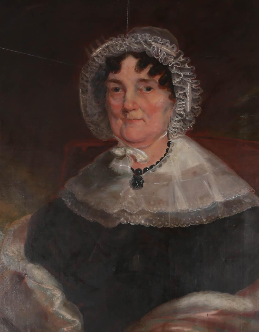 Mid 19th Century Oil - The Matron - Painting by Unknown