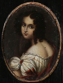 Mid 19th Century Oil - Victorian Beauty