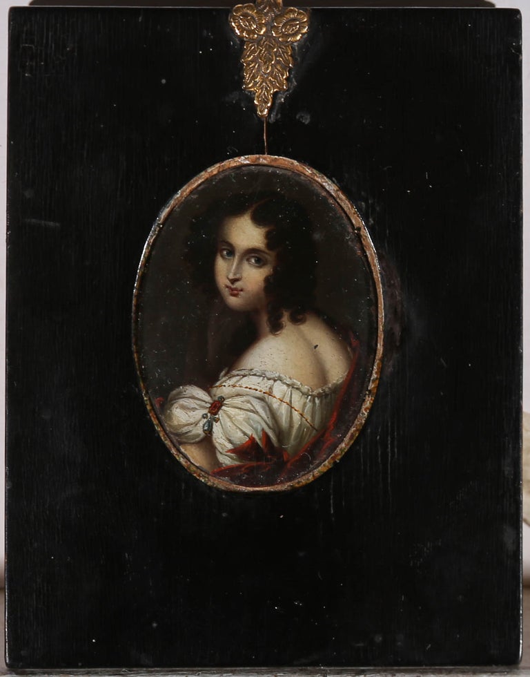 Unknown - Mid 19th Century Oil - Victorian Beauty For Sale at 1stDibs