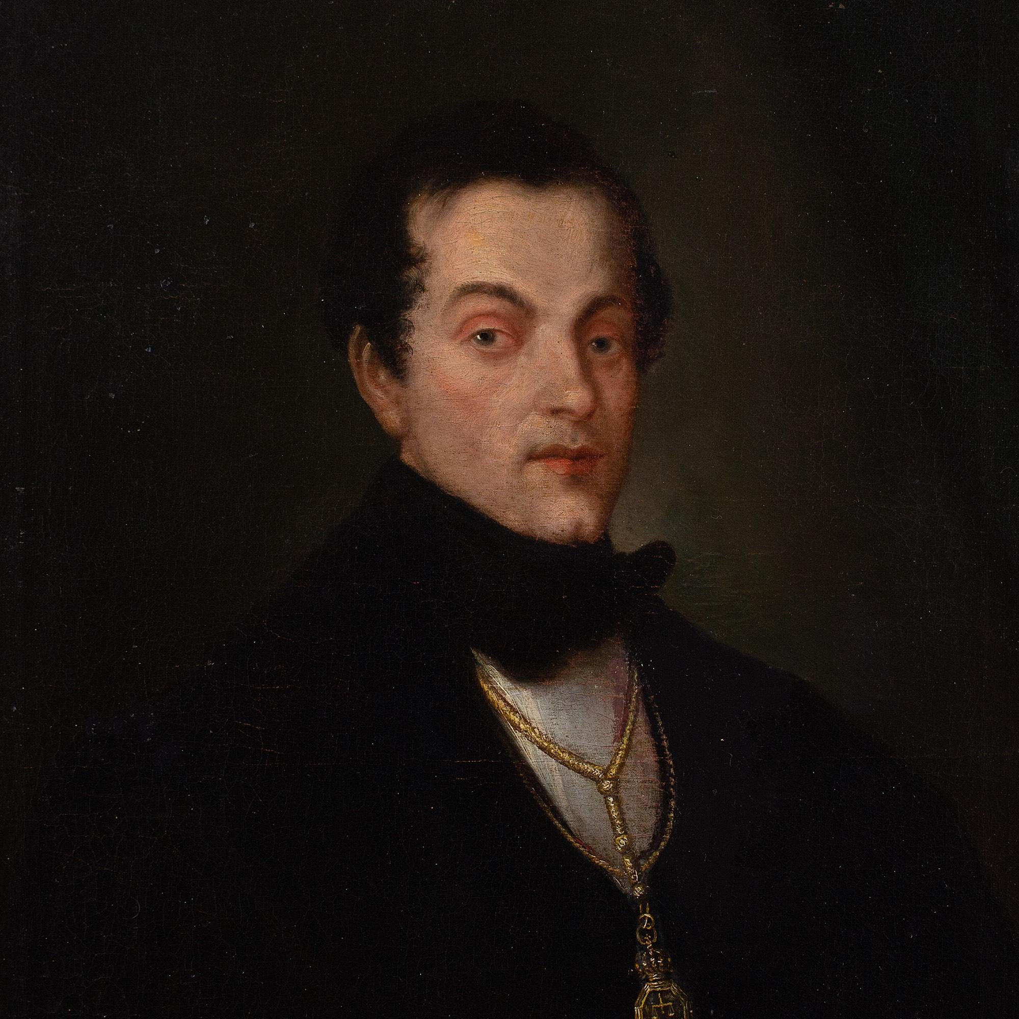 Mid-19th-Century Spanish School, Portrait Of Francisco Agustín Silvela Y Blanco 1